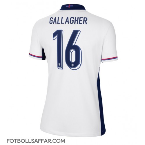 England Conor Gallagher #16 Hemmatröja Dam EM 2024 Kortärmad